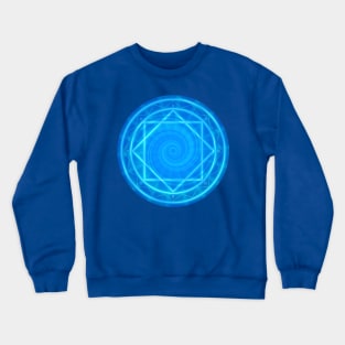 CIRCLE of POWER, blue Crewneck Sweatshirt